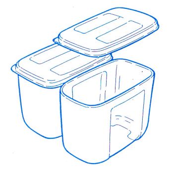 A07 Mini-Behälter 300 ml Kühlschrank-System