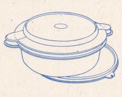 TupperWave 200 Mikrowellen-Kochgeschirr Kasserollen-Sets Tupperware