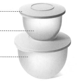 J31 Schüsselsatz 1,3 L & 2,5 L Tupperware