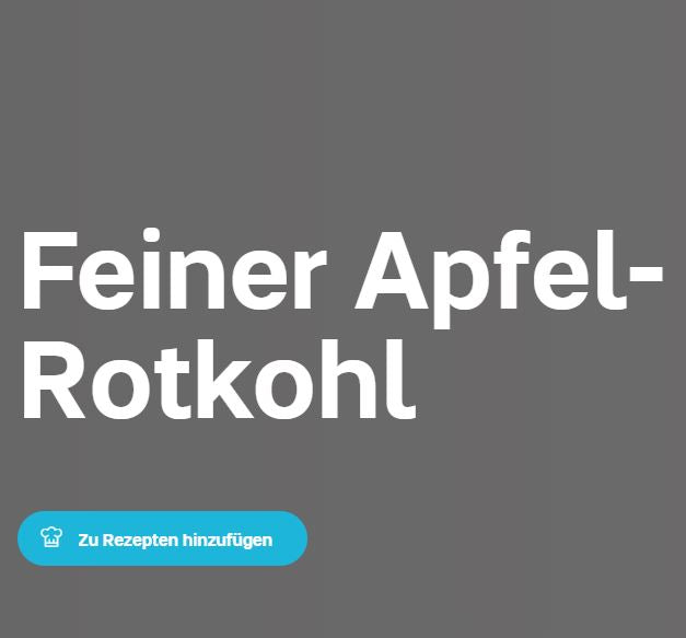 Feiner Apfel-Rotkohl