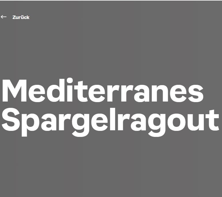 Mediterranes Spargelragout