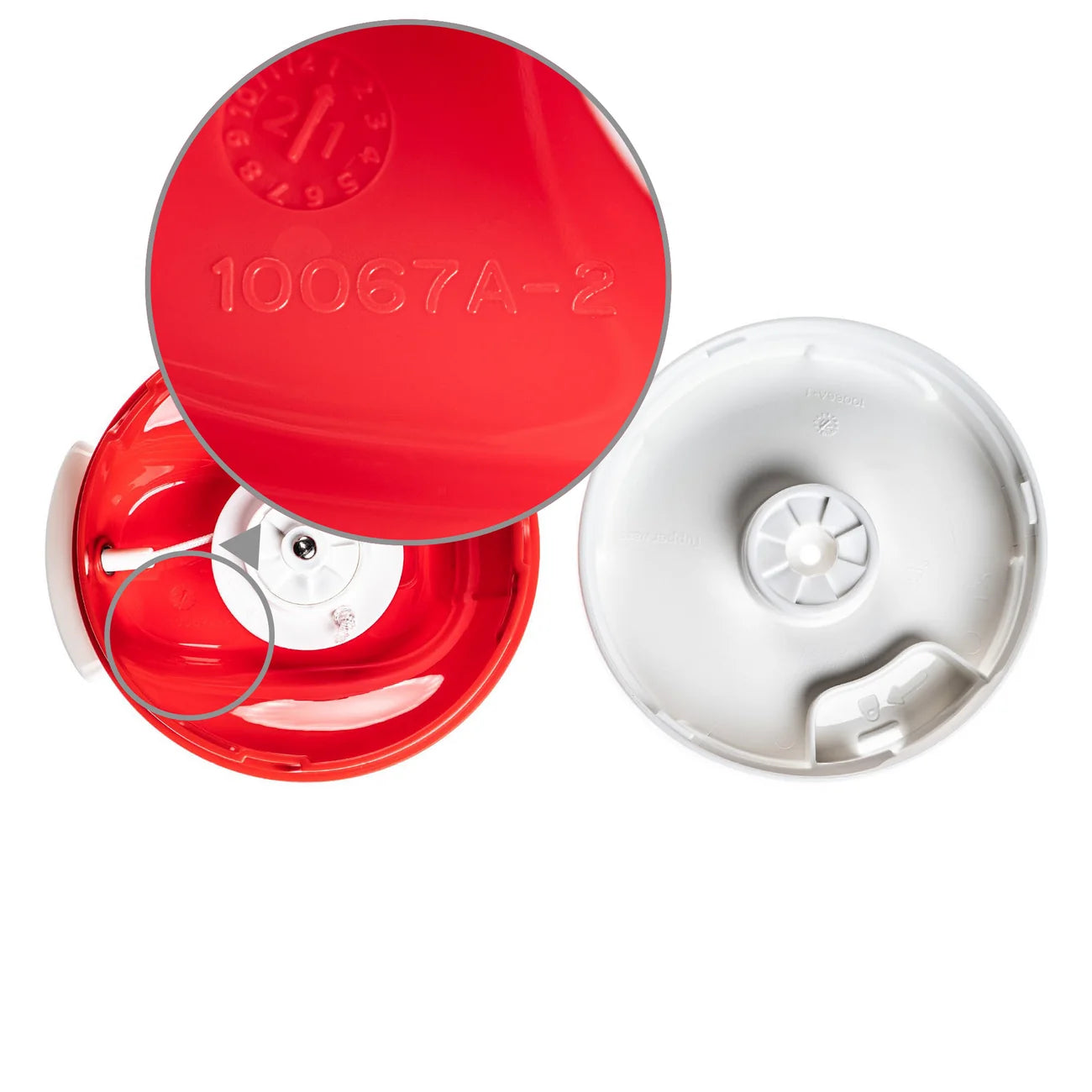 Tupperware Ersatzteil / Zweiteiliges Deckeloberteil Nr. 10067 / SuperSonic Deckel in der Farbe Rot / Hier direkt online kaufen