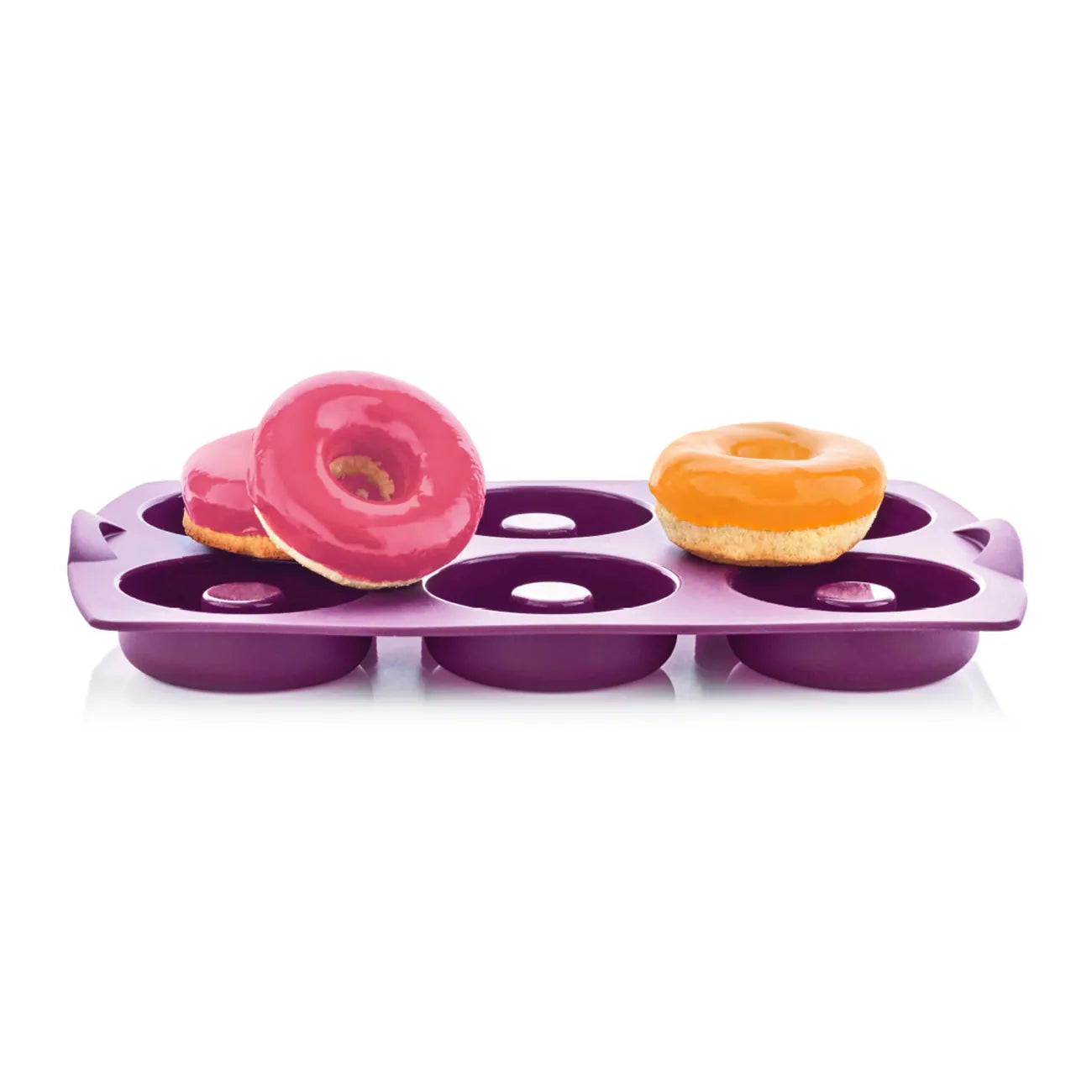 Silikonform Diabolo von der Marke Tupperware / mit idealen Antihafteigenschaften / Donut form / Silikon Backform für Donuts, Bagels, Eierspeisen, Grischiche Ringe und vieles mehr / Hier direkt online kaufen