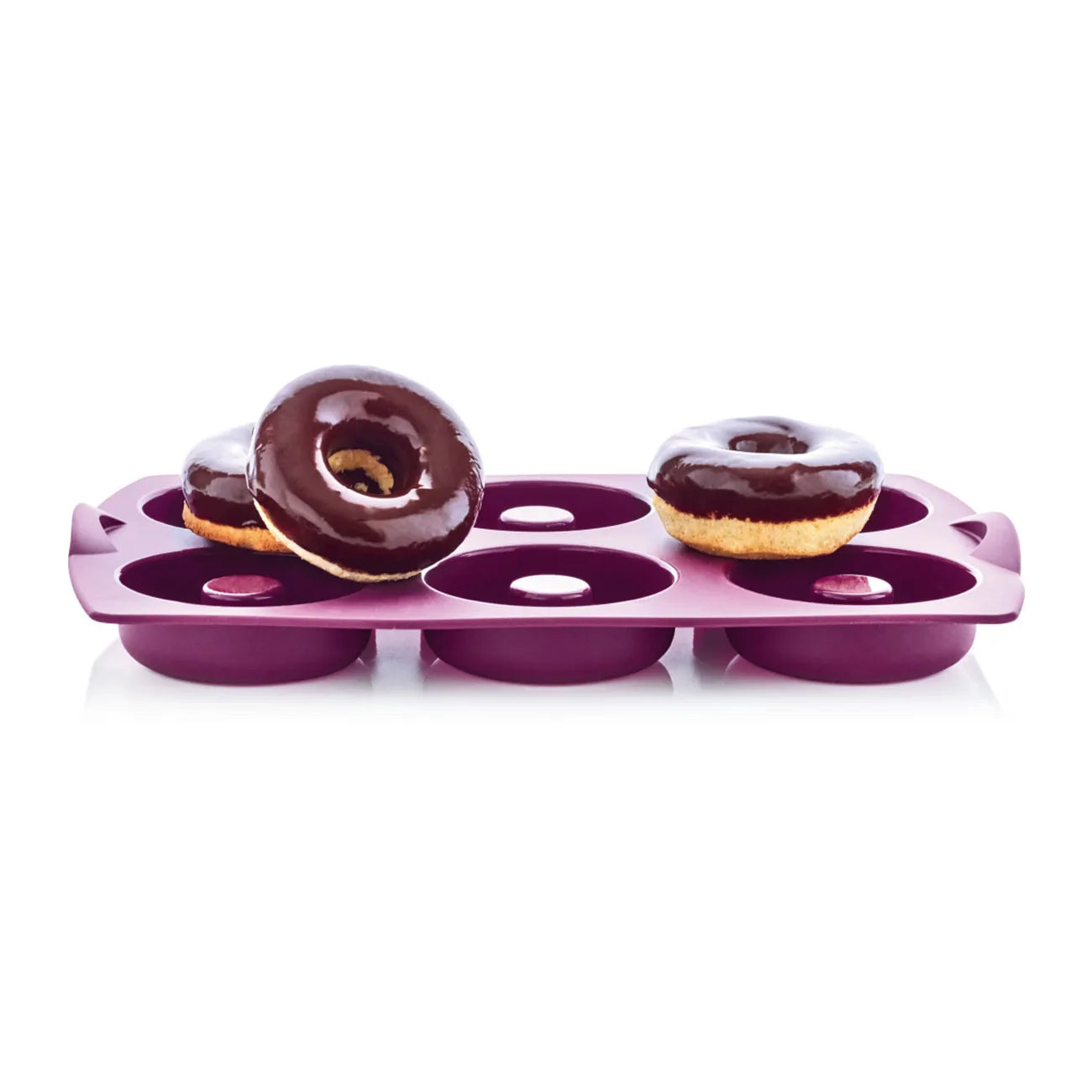 Silikonform Diabolo von der Marke Tupperware / mit idealen Antihafteigenschaften / Donut form / Silikon Backform für Donuts, Bagels, Eierspeisen, Grischiche Ringe und vieles mehr / Hier direkt online kaufen