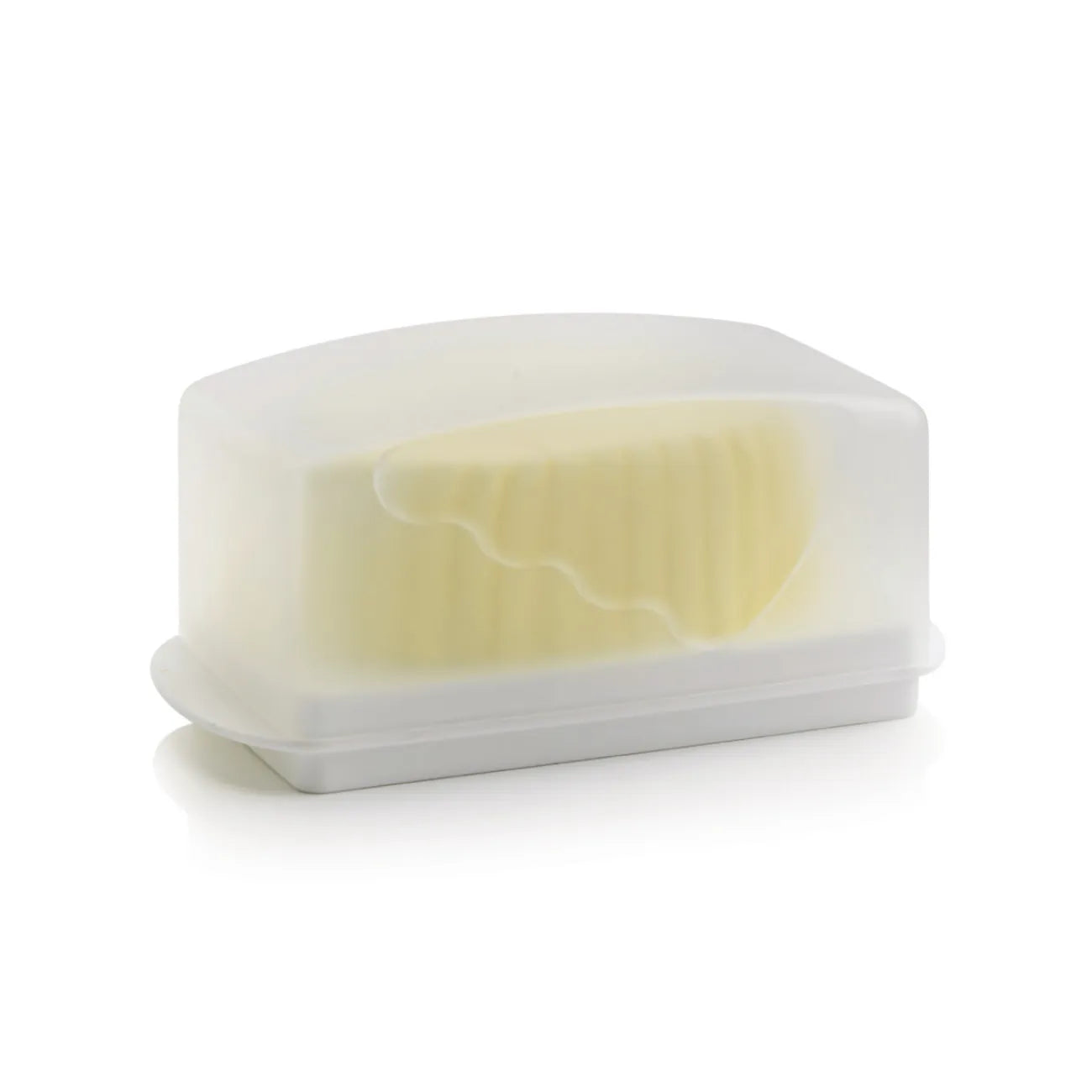 Butterdose Junge Welle von der Marke Tupperware / in der Farbe Weiß / Praktische & Stilvolle Butterdose / Für 455g Butter oder Margarine / Auch perfekt für Käse geeignet / leicht zu tragen / Hier direkt online kaufen