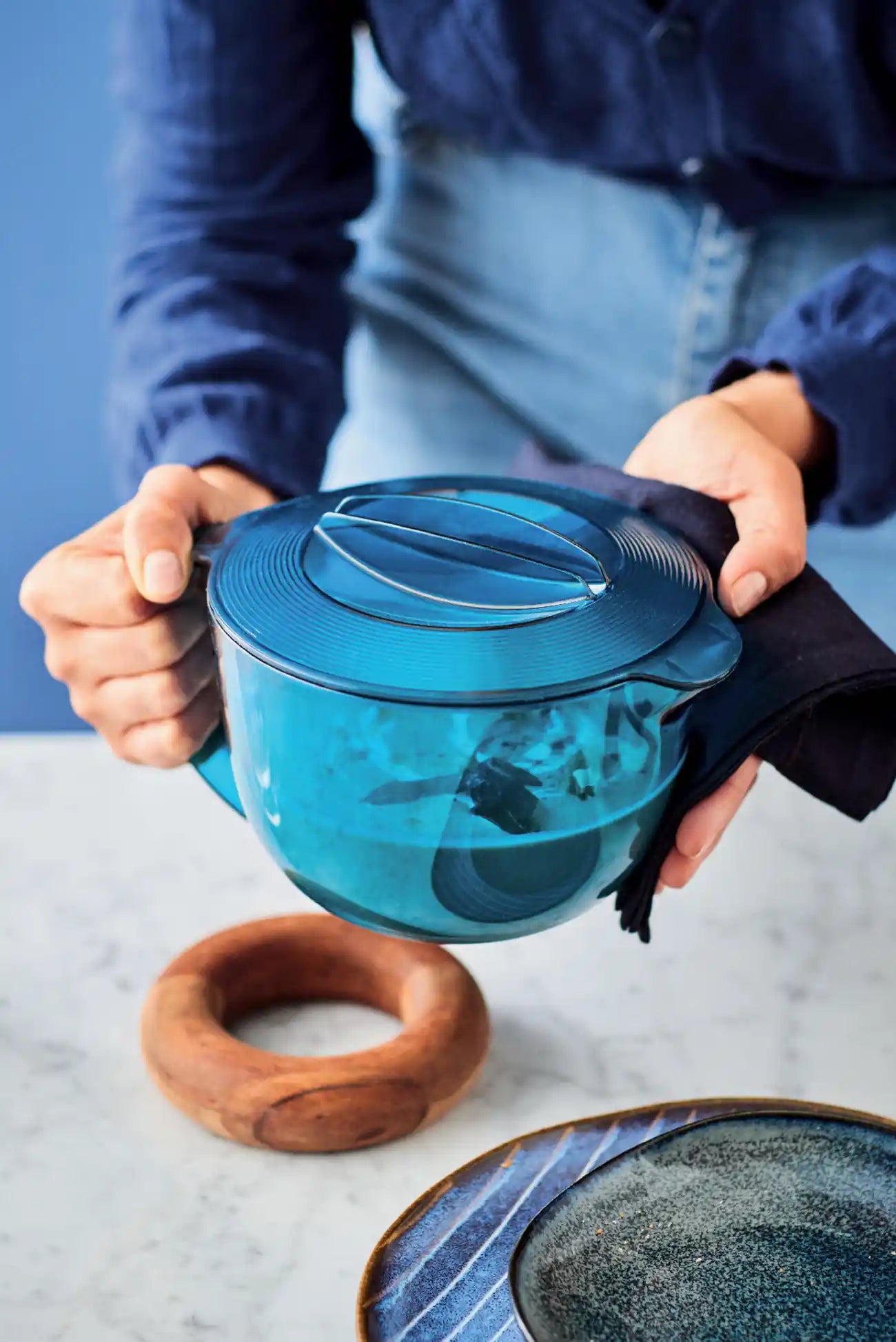 Tupperware MicroCook 1-l-Kanne Mikrowellen Kanne, ideal zum Mikrowellengaren, Zubereiten und servieren von Suppen, Pudding oder Kartoffeln