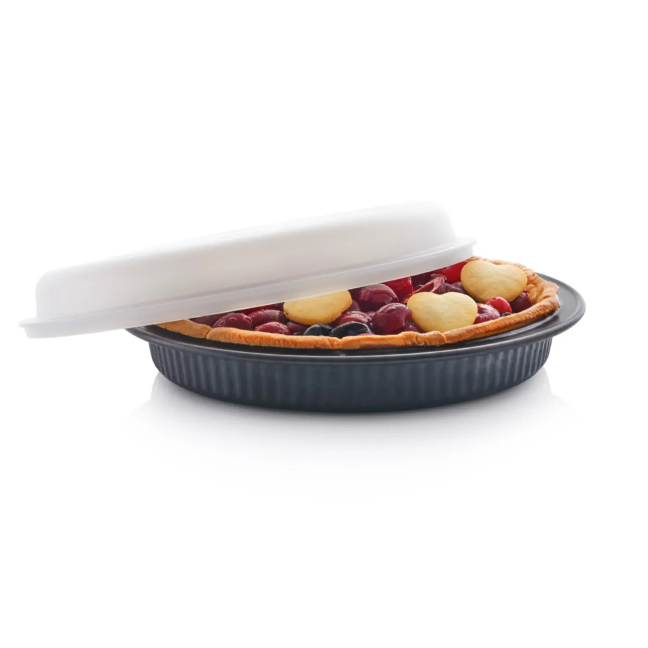 UltraPro Quiche-Form von der Marke Tupperware / 23cm Rund / für Backofen und Mikrowelle geeignet / mit Praktischem Frischhalte Deckel / Hier direkt online kaufen