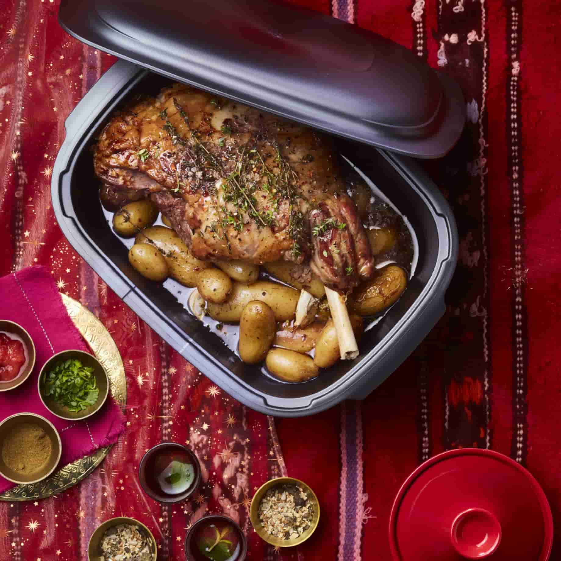 UltraPro 5,7l Kasserolle inkl. Deckel von der Marke Tupperware / für Backofen und Mikrowelle / auch Kühl und Gefriergeeignet / leichter als Gusseisen / Hier direkt online kaufen