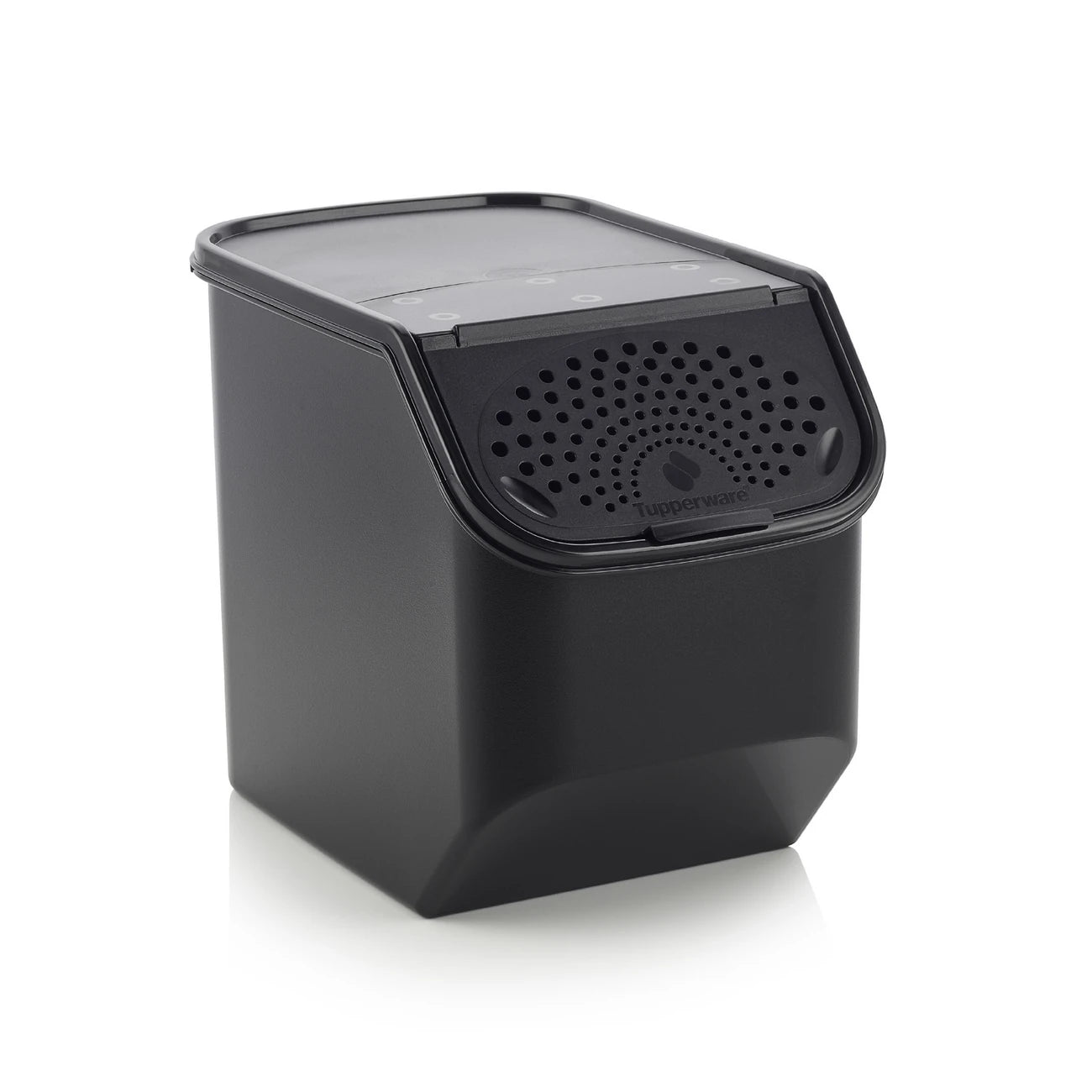 Kartoffel Lager von der Marke Tupperware / in der Farbe Schwarz / Lebensmittel Lager für Kartoffeln / Optimales Klima dank Lüftungslöchern & Keim Verhinderung / Platz für 4,7 Kg / Hier direkt online kaufen