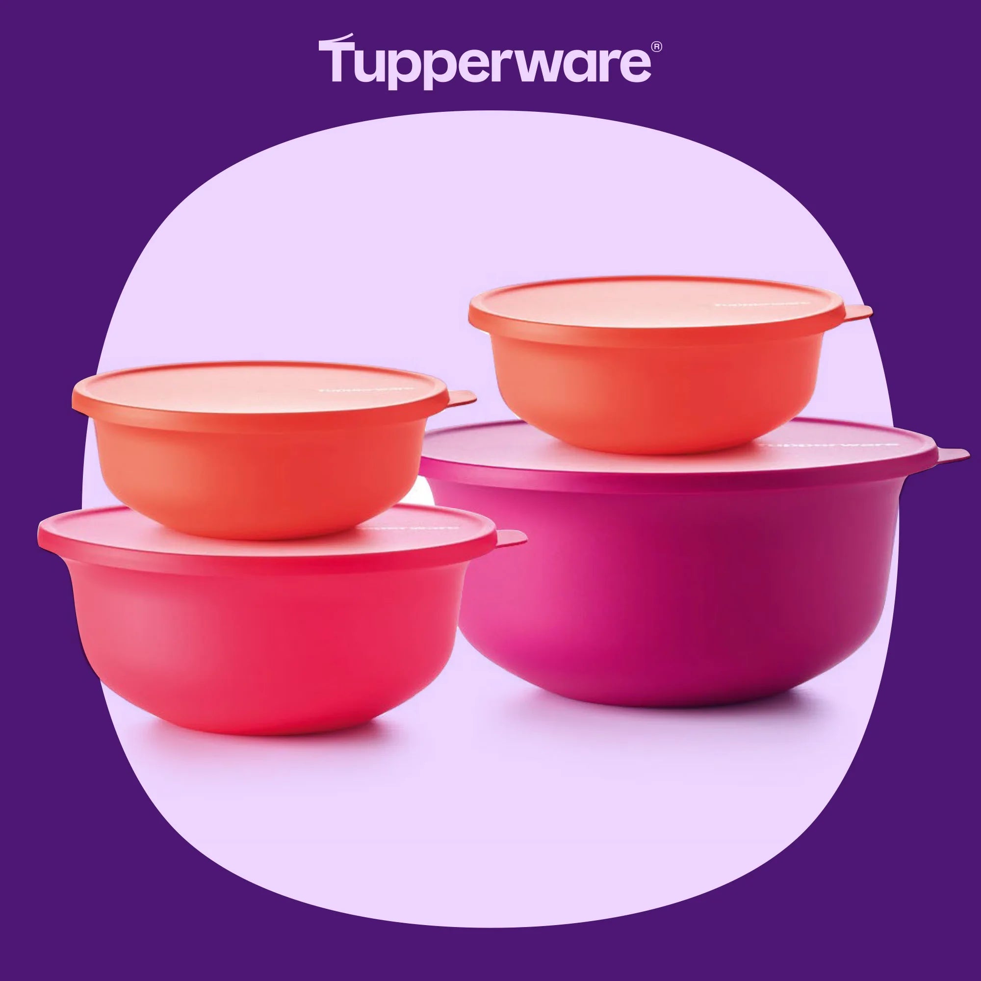 Aloha Servierschüsseln von der Marke Tupperware / Bunte Farbenfrohe Servierschüsseln mit dichtschließendem Deckel / Hier direkt online kaufen