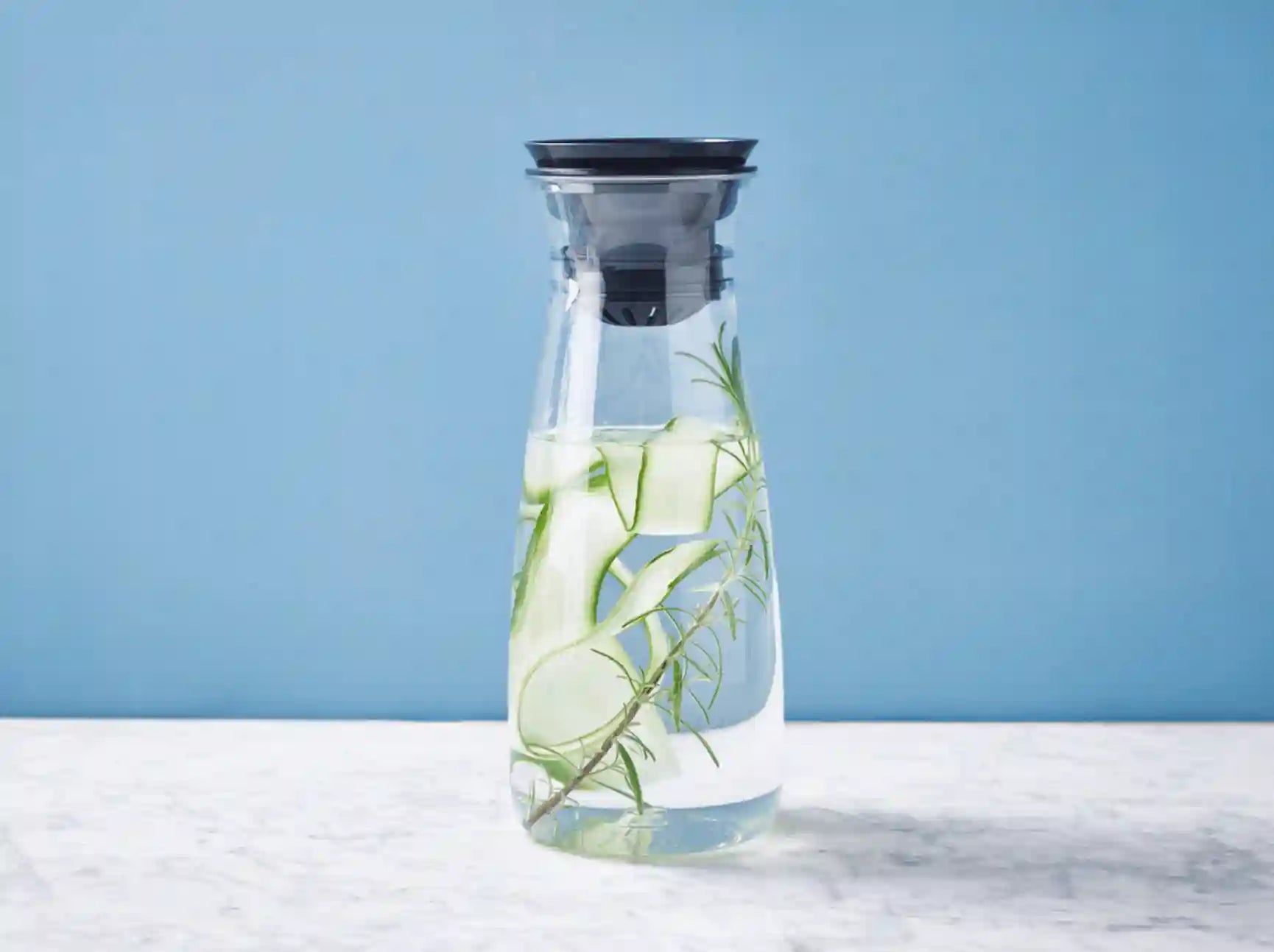 pSeo Hydrolife - 1,3L Karaffe / 360° Kanne / Clear Line Karaffe / Transparent und Stabil