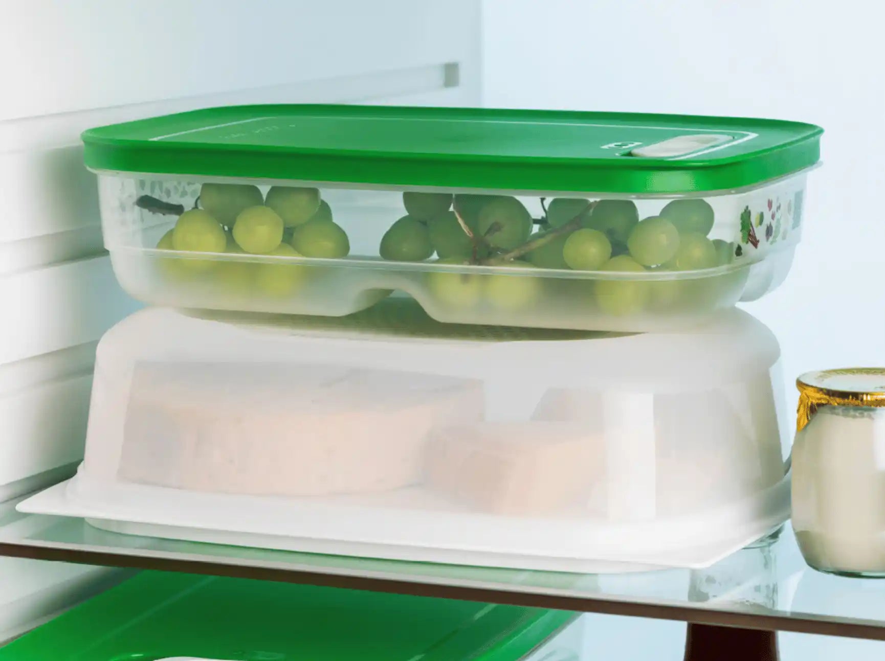 KäseMax mit CondensControl von der Marke Tupperware / Käse wird Optimal im Kühlschrank gelagert / Spülmaschinen geeignet / mit Integrierter Servierplatte / Hier direkt online kaufen