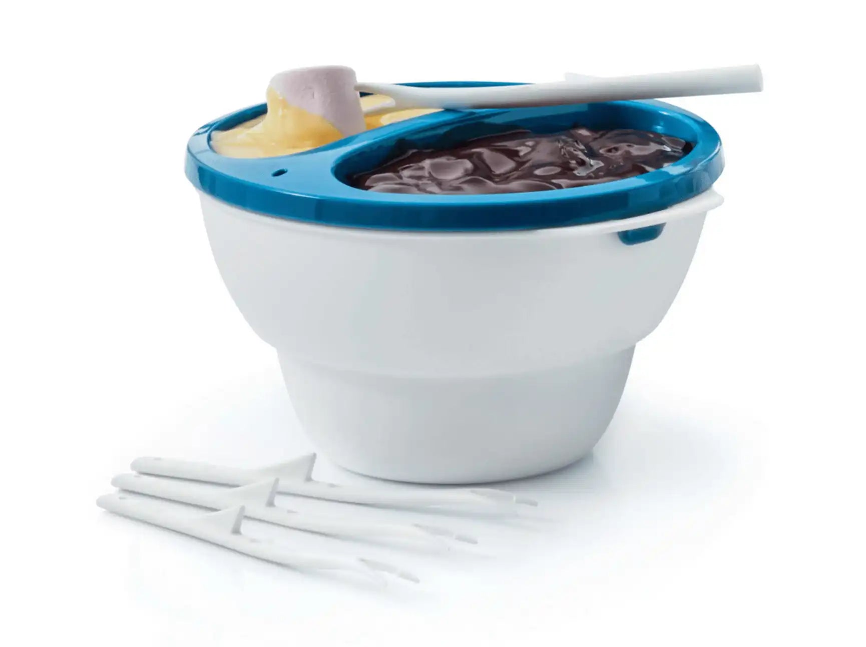 pSeo MicroServier Dip / Schokofondue / Mikrowellen Behälter / mit 2 Fächern / Fondue / Hier direkt online kaufen