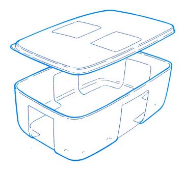 A12 Mittlerer Behälter 1,5 I Kühlschrank-System