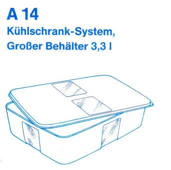 A14 Großer Behälter 3,3 L Kühlschrank-System