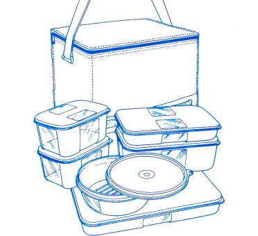 A15 Umweltset mit Kühltasche (Kühlschrank-System)