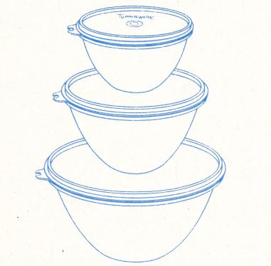 B01 Wunderschüssel-Satz von Tupperware