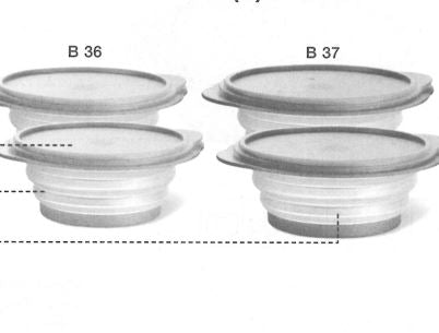 B36 Mini-Max 700 ml &  B37 Mini-Max 950 ml Tupperware