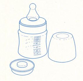 C65 TupperCare Kleines Babyfläschchen 120 ml Tupperware