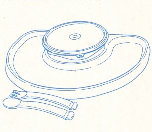 C66 TupperCare Platztablett mit Teller und Besteck Tupperware