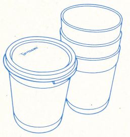 C73 Picknick-Becher mit Deckel Tupperware