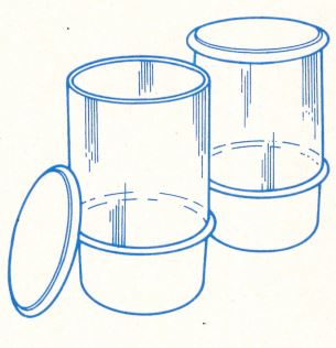 Preludio C79 Glasklaren 250 ml & C80 Glasklaren 400 ml Tupperware