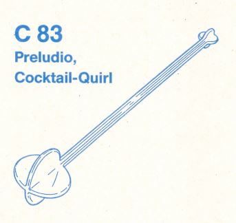 Preludio C82 Cocktail-Rührer & C83 Cocktail-Quirl Tupperware