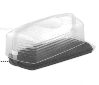 C99 Königskuchen-Behälter Tupperware