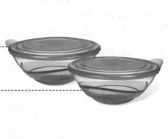 C120 Eleganzia 600 ml Schüsseln Tupperware