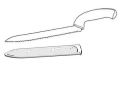 D86 Brotmesser Egonomic Tupperware