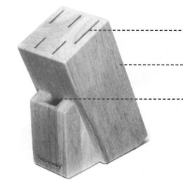 D90 Messerblock Ergonomic Tupperware