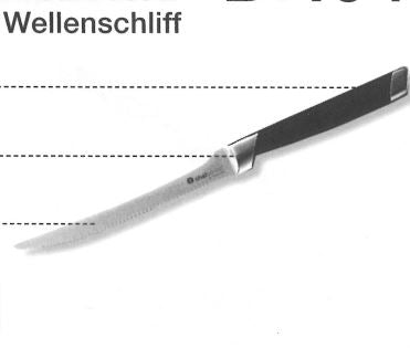 D104 Universalmesser mit Wellenschliff Chef-Serie Tupperware