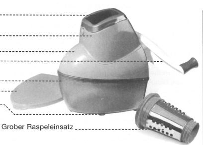D126 Mahl-Chef & D135 Grober Raspeleinsatz für Mahl-Chef Tupperware