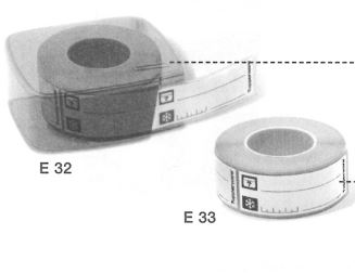E32 Etiketten-Spender mit Gefrier-Etiketten & E33 Gefrier-Etiketten Tupperware