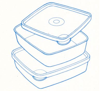 G19 Gefrier-Behälter flach 250 ml Tupperware