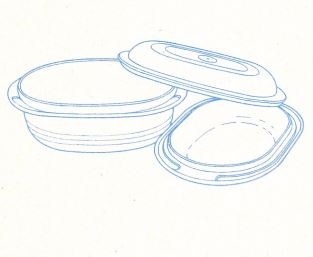 H02 Ultra 21 2,5 L-Bräter-Set Tupperware