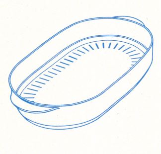 I21 Microplus Gar-Sieb zum Bräter-Set Tupperware