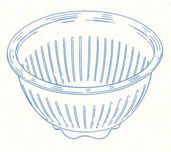 J04 Junge Welle Großes Sieb Tupperware