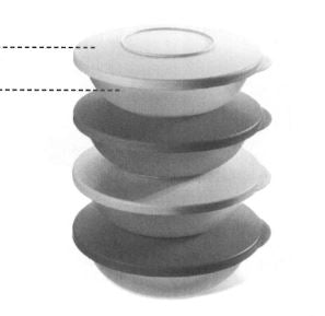 J06 Junge Welle Kleine Servierschalen 400 ml Tupperware