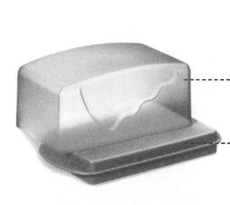 J10 Junge Welle Butterdose Tupperware