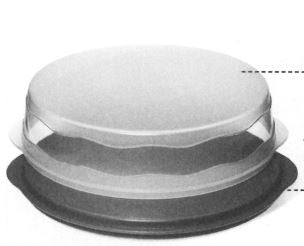 J30 Junge Welle Runder Tortenbehälter Tupperware