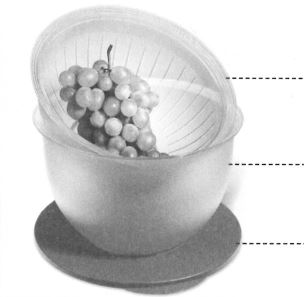 J32 4,3 L Schüssel mit Sieb Tupperware