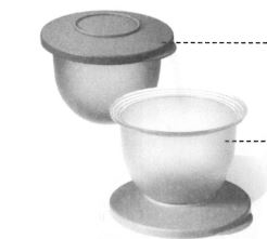 J45 Kleine Schüsseln 550 ml Tupperware