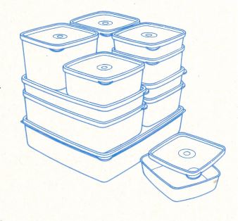 K03 Großes Gefrier-Set Tupperware