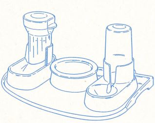 P01 Harmonie Katzen-Füttercenter Tupperware