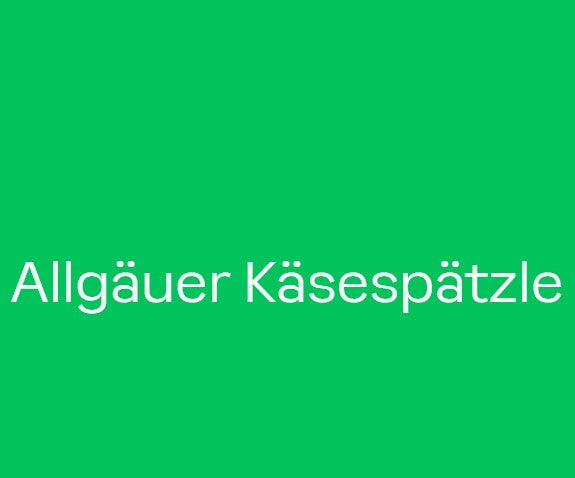 Allgäuer Käsespätzle