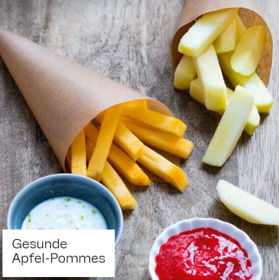 Gesunde Apfel-Pommes