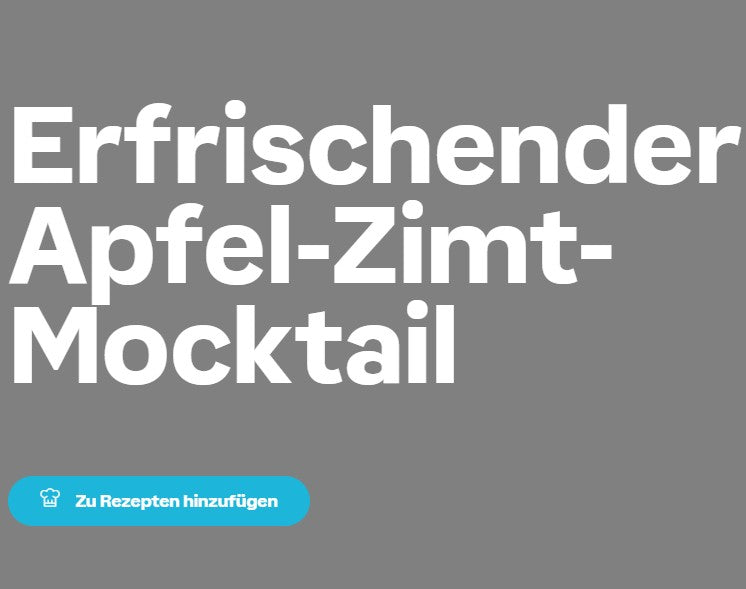 Apfel-Zimt-Mocktail