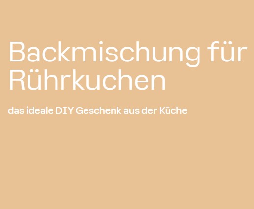 Backmischung für Rührkuchen