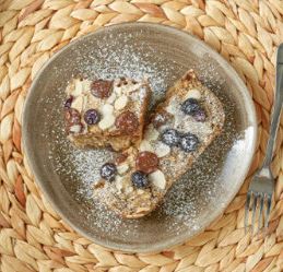 Baked Oats als veganes Frühstück